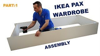 IKEA PAX WARDROBE  35cm frame assembly [upl. by Lory782]