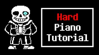 sans from Undertale  Piano Tutorial [upl. by Edveh489]