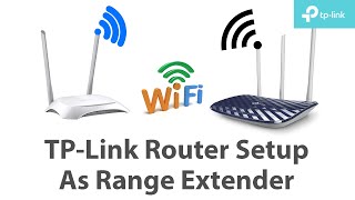 TPLink Router Setup as Repeater  How to use TPLink Router As Range Extender  TPLink Archer C20 [upl. by Ahsil]