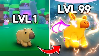 I Upgraded From NOOB to MAX LEVEL Capybara Evolution in Roblox [upl. by Ttoille]