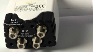 How to connect a Quatro LNB to Terra multiswitch [upl. by Eitnom]