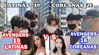 LATINAS VS COREANAS SUSCRIPTORAS FESTIVAL UNIVERSAL [upl. by Ringo]