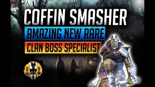 RAID Shadow Legends  COFFIN SMASHER  BEST RARE IN THE GAME FOR CLAN BOSS Decrease Atk amp HP burn [upl. by Anauq]