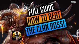 RAID Shadow Legends  HOW TO BEAT THE CLANBOSS FULL GUIDE [upl. by Htebesile]