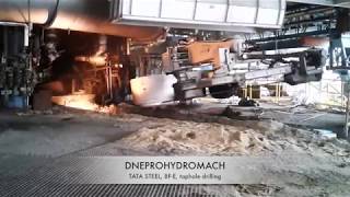 Blast Furnace taphole drilling [upl. by Maribeth379]