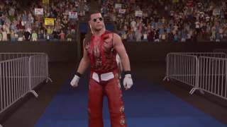 WWE2K16 Shawn Michaels 92 with Sensational Sherri Entrance [upl. by Amapuna943]