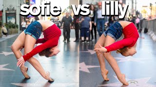 Dance Moms Lilly K vs Sofie Dossi  Funny Contortion Challenge [upl. by Ellezaj]