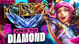 Jinx Unranked to Diamond 4  Jinx ADC Gameplay Guide Season 14  Best Jinx Build amp Runes [upl. by Ahseia770]