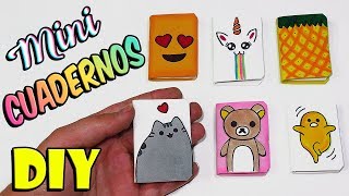 📖📓 DIY 6 Mini CuadernosLibretas  Manualidades Fáciles 📓📖 [upl. by Aneeles443]