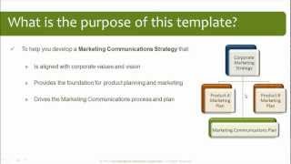 Marketing Communications Plan Template [upl. by Llekram]