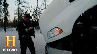 Ice Road Truckers Alex Gets in an Accident S9 E10  History [upl. by Ching]