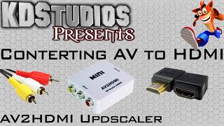 How to Convert AV  Composite to HDMI  AV 2 HDMI Review amp Comparison  Converter Box AV2HDMI [upl. by Melva]