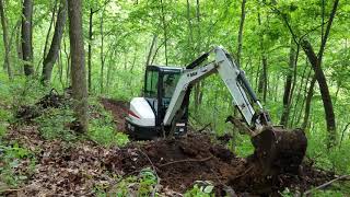 Dug way road E35 Bobcat mini excavator [upl. by Odnarb]