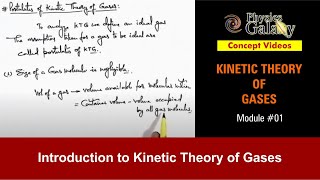 Class 11 Physics  Kinetic Theory of Gases  1 Introduction to Kinetic Theory of Gases  JEE amp NEET [upl. by Jereme]