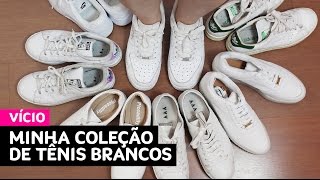 Minha coleção de tênis brancos  dicas de como usar • Karol Pinheiro [upl. by Orodoet]