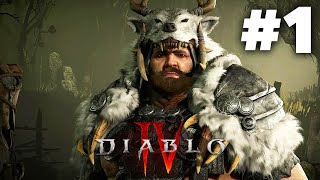 DIABLO 4 Gameplay Walkthrough Part 1  DRUID Full Game [upl. by Acilejna]