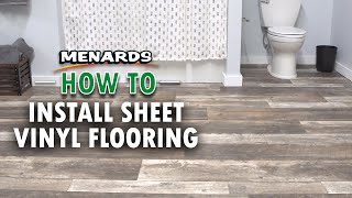 How To Install Sheet Vinyl Flooring  Menards [upl. by Assiruam761]