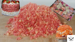 HOW TO MAKE THE CRUMBLE FOR STRAWBERRY CRUNCH CAKE AND OTHER TREATS [upl. by Ennairrac205]