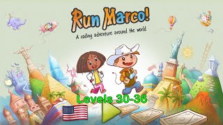 Learn Run Marco  Jungle Trouble  Levels 3036  Advanced Conditionals [upl. by Naelcm]