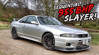 THIS 955BHP SEQUENTIAL GEARD NISSAN R33 GTR IS PURE INSANITY [upl. by Auqinehs]