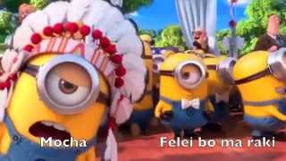 Despicable me 2 YMCA Minions With Lyrics [upl. by Ttirb]