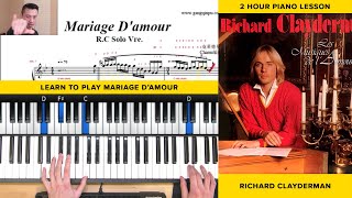 Mariage Damour  Piano Sheet Music Tutorial PDF Download [upl. by Notned]