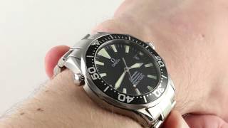 Omega Seamaster Diver 300m Chronometer 22545000 Luxury Watch Review [upl. by Lladnik]