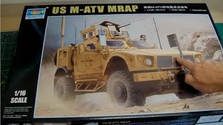 Trumpeter 116 US MATV MRAP Oshkosh  00930  Part 1  Review [upl. by Kasper]