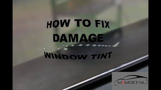 How To Fix Damage Or Ripped Window Tint [upl. by Irok]