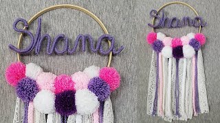 DIY ATRAPASUEÑOS con NOMBRE paso a paso  DIY Dreamcatcher with Name [upl. by Trainor]