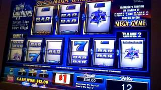 MEGABUCKS WILD SAPPHIRES Slot Machine LIVE PLAY [upl. by Norha]