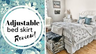 Adjustable Bed Skirt Review  Easy and Pretty [upl. by Hank]