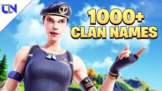 1000 BestCool Sweaty Clan Names 2020 Not Used  Join A Fortnite Clan [upl. by Atel101]