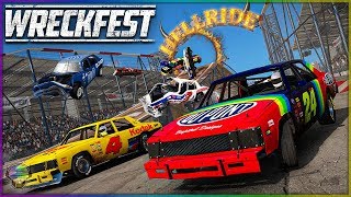 NASCAR Legends vs HELLRIDE Wreckfest [upl. by Tnemelc]