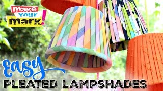 NOSEW Pleated Lampshades DIY [upl. by Akilam841]