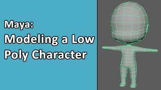 Maya Simple Character Part 01  Modeling [upl. by Akahc]