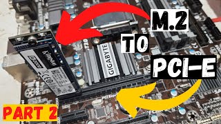 M2 NVME SSD ON PCIE SLOT  M2 NVME to PCIE  Kingston A2000 Performance And Temperatures  Part2 [upl. by Ronyar]