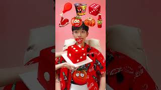 Random Red Color food MUKBANG2🥵🥩 shorts [upl. by Oap]