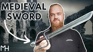 Forging a Damascus Sword  Falchion [upl. by Ynohtnaeoj]