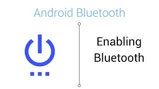 Bluetooth Tutorial  Enabling Bluetooth in Android Studio [upl. by Heeley54]