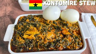 PALAVA SAUCE GHANA  KONTOMIRE STEW GHANA  BEESKITCHEN [upl. by Jovi]