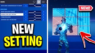 How To Disable PreEdits In Fortnite NEW quotDisable Pre Editsquot Option [upl. by Nagear624]