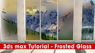 How to Create Frosted Glass  Vray 3ds Max [upl. by Esenwahs]