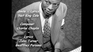 Smile  Lyrics  Nat King Cole [upl. by Holihs]