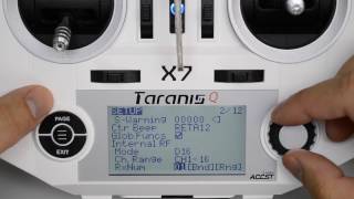 Taranis Q X7 OpenTX Tutorial  First Flight Setup Minimum [upl. by Namhar]