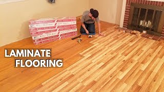 How To Install Laminate Flooring for Beginners [upl. by Anillehs]