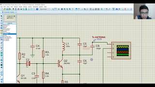 FM Transmitter simulation using proteus [upl. by Ahtabat349]