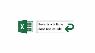 Revenir à la ligne dans Excel [upl. by Licko]