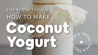 How to Make Coconut Yogurt Tips amp Tricks  Minimalist Baker Recipes [upl. by Tacye]