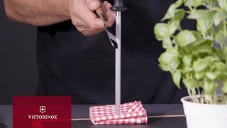 Victorinox  How to Sharpen Your Kitchen Knife [upl. by Eolande]